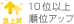 10位以上順位アップ