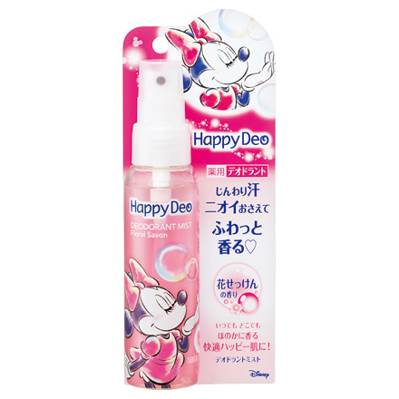 Happy Deo Deodorant Mist Flower Soap / Mandom