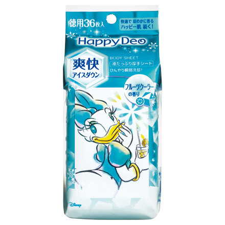 Happy Deo Body Wipe Ice Down Fruits Cooler / Mandom