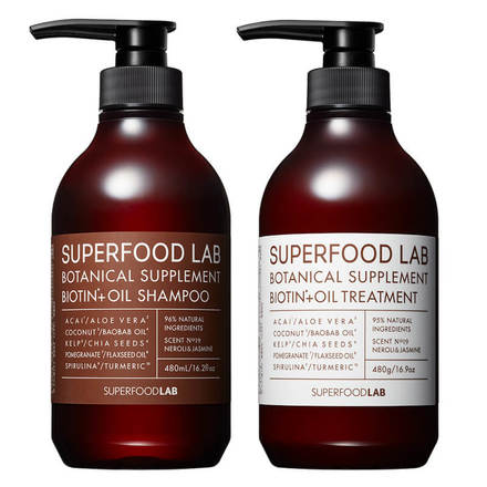 Biotin + Oil Shampoo/Treatment / SUPERFOOD LAB