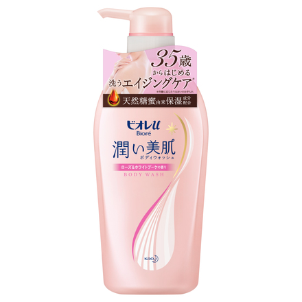 Uruoi Bihada Body Wash Rose & White Bouquet / Bioré u