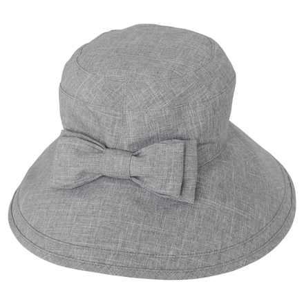 100% Sun Protection Ribbon Hat (Breathable) / Rose Blanc