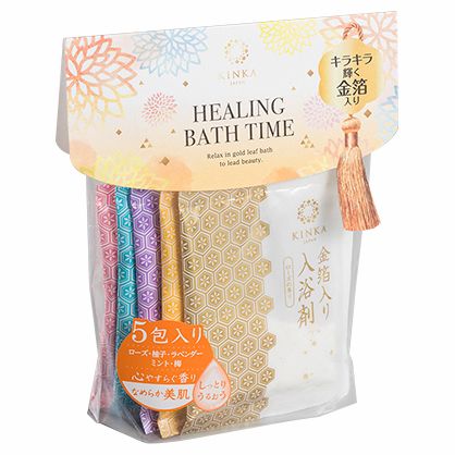 Bath Additives with Gold Leaf Particles 5 Types Set / KINKA