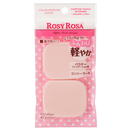 Chiffon Touch Sponge N Square L 2P / ROSY ROSA