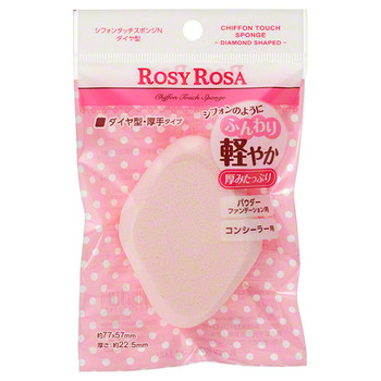 Chiffon Touch Sponge N Diamond Shaped / ROSY ROSA