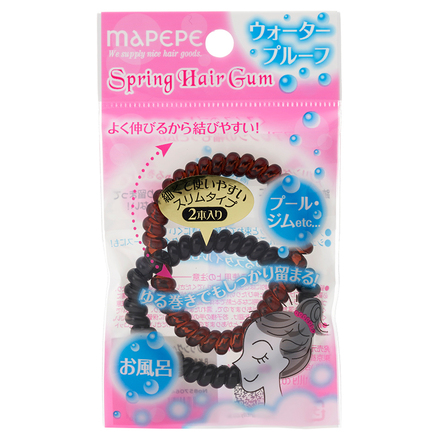 Spring Hair Gum 2P BK&BR / mapepe