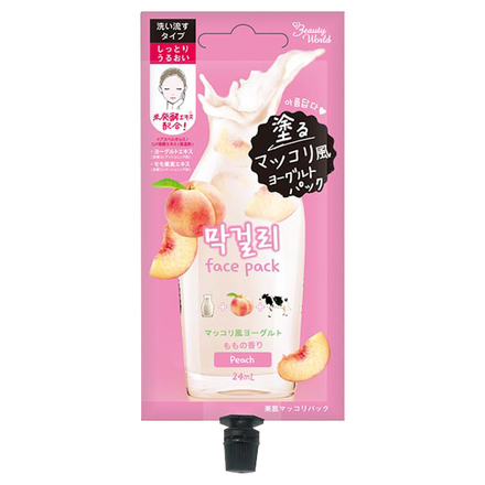 BJ Beautiful Skin Makgeolli Face Mask (Peach) / Beauty World