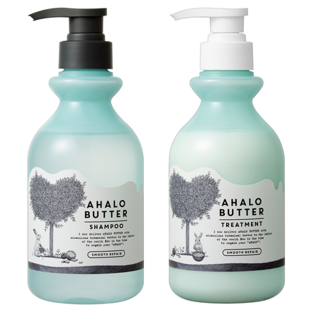AHALO BUTTER Smooth Repair Butter and Herb Syrup Foaming Shampoo / Butter and Herb Milk Silky Treatment / STELLA SEED