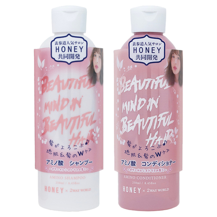 HONEY AMINO SHAMPOO / CONDITIONER / HONEY×2WAYWORLD