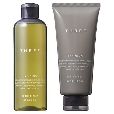 Scalp & Hair Refining Shampoo / Conditioner R / THREE