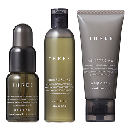 Scalp & Hair Treatment Remover & Reinforcing R Trial Kit / THREE