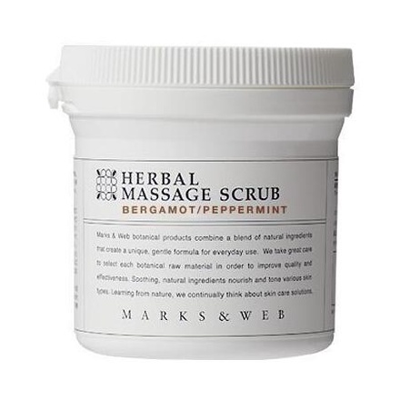 HERBAL MASSAGE SCRUB (BERGAMOT / PEPPERMINT) / MARKS&WEB