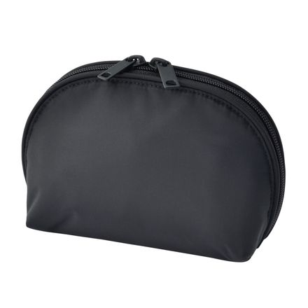NYLON ROUND POUCH WITH WIDE OPENING / MUJI