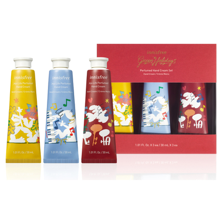 2019 Green Holidays Perfumed Hand Cream Set / innisfree