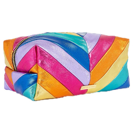 Rainbow Chevron Makeup Bag / SKINNYDIP