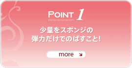 POINT 1�D�t�@���f�[�V�������X�|���W�ɏ��ʂƂ�����A��̍b��e�B�b�V���Ȃǂŗ]���ȕ��𗎂Ƃ��܂��B���ꂩ��X�|���W�̉��̕��������������āA��̕\������Ȃ��悤�ɁA�X�|���W�̒e�͂����Ōy�����ׂ点��悤�Ƀt�@���f�[�V���������Ă����̂��|�C���g�B�������邱�Ƃŉ��̃x�[�X����������A�����ɂȂ�̂�h���܂��B