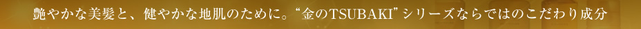 ���₩�Ȕ����ƁA���₩�Ȓn���̂��߂ɁB&ldquo;����TSUBAKI&rdquo;�V���[�Y�Ȃ�ł͂̂�����萬��