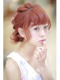 �s���N�x�[�W���n�̃w�A�J���[�ɍ������C�N�̐F���Ƃ́c by ���߂˂����� �̉摜