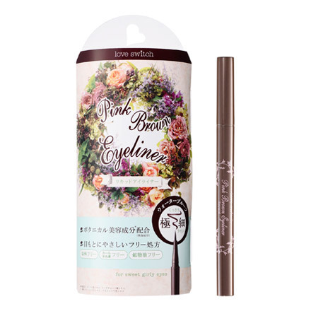 Love Switch Pink Brown Liquid Eyeliner Cosme