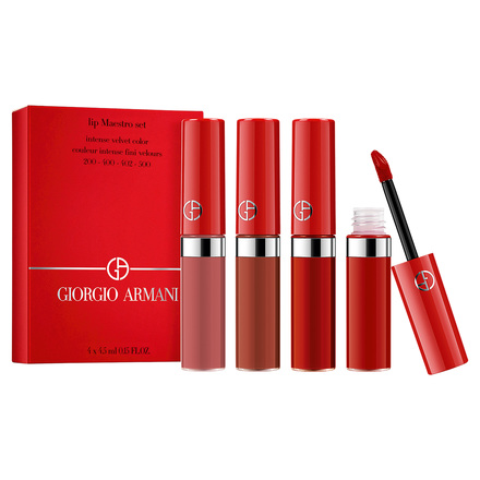 giorgio armani beauty lip maestro mini set